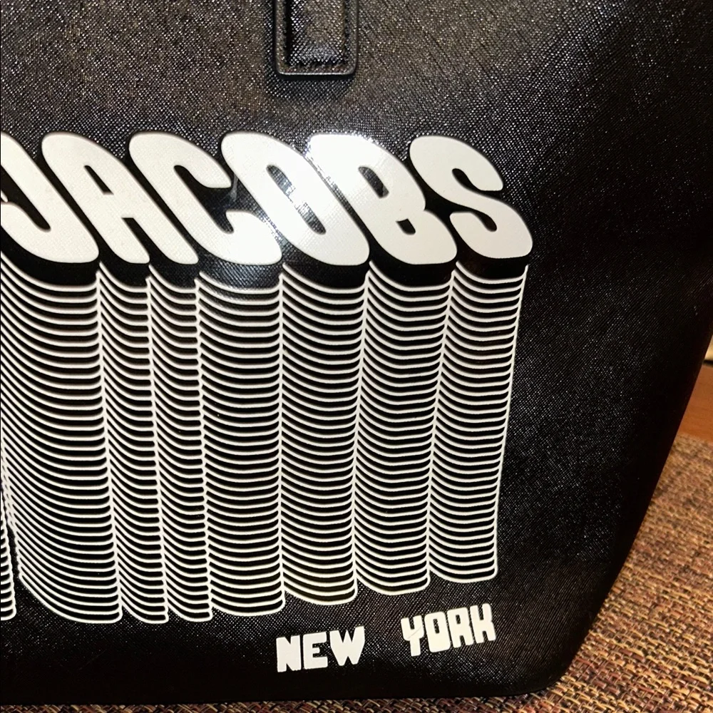 Marc Jacobs Black Graphic Tote - Picture 2 of 12